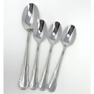 Wmf Cromargan Dorset Barock 3 Teaspoons 6 1/8” Serving Table Spoon 7.75”
